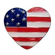Finders Key Purse American Flag Heart Keychain