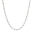 Necklace With 18.00ctw Genuine Topazes in 925 Sterling silver. Total item weight 8.3g Length 32in