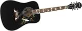 Epiphone Dove Acoustic Guitar, Ebony Chrome Hardware