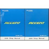 2006 Hyundai Accent Repair Shop Manual 2 Volume Set Original by Hyundai