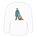 Long Sleeve T-shirt with watcher, alsatian, dogs, shepherd, sheepdog, guard, police, security, german, watchman, dog