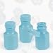 48 Mini Hexagon Baby Blue Bubble Bottles