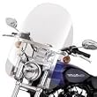 Quick Release Detachable Compact Windshield - Standard-Height Clear