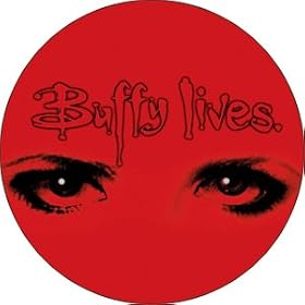 Buffy The Vampire Slayer Lives Eye Button Pin B-BF-0307