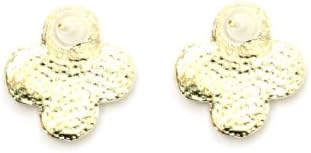 Black Clover Stud Earrings Four Leaf EA28 Enamel Club Post Fashion Jewelry