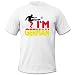 Baby : DEUTSCHLAND MOTIV 2 - Kinder T-Shirt Weiss / Schwarz-Rot-Gelb Gr. 110-116
