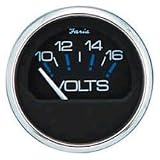 FARIA CHESAPEAKE SS BLACK MARINE INSTRUMENTS VOLTMETERStyle: 10-16 vDC