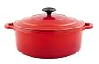 Chasseur Cast Iron Round Casserole 26cm (Chilli Red)
