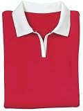 Port Authority - Ladies Split Placket Sport Shirt Red/ White2X