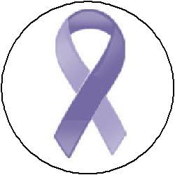 (Quantity 25) Periwinkle Blue Awareness Ribbon Pinback Button 1.25" Pin Cancer