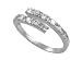 Sterling Silver Wrap Style CZ Ring