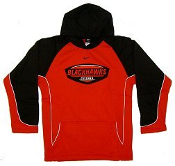 Childrens Toyshop  Sporting Goods : Chicago Blackhawks Youth Tackle Twill Hooded Sweatshirt
