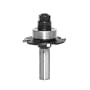 Amana Tool 53620 Duo-Set Adjustable Slotting Assembly 2-Wing Carbide Tipped Router Bit with Ball Bearing Guide, 1/2-Inch Shank