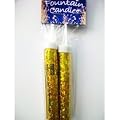 birthday cake candles - 1 Pack of Fountain Candles - Gold -2pk.