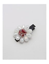 Flower Hair Clip In White Base