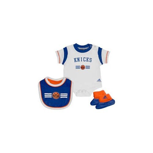 New York Knicks 3pc Onesie / Creeper Bib, Bootie Set 3/6 Months