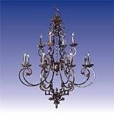 Windsor Bronze Finish Twelve Light Chandelier