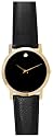 Movado Men's 606086 Museum Black Genuine Leather Strap Watch