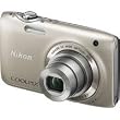 Nikon COOLPIX S3100 14 MP Digital Camera with 5x NIKKOR Wide-Angle Optical Zoom Lens and 2.7-Inch LCD (Silver)