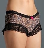 Hanky Panky Leopard Ruffle Tap Panty Panty (431515)