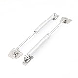 uxcell　ガスリフト　エアレバー　シルバートーン　100Nフォース　290mm全長　2個