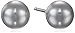 Amazon Collection Grey Tonal Stud and Cluster Drop Simulated Pearl Trio Earrings