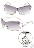 Baby Phat - Baby Phat 1022 Platinum Sunglasses w/ Rhinestones: 100% Authentic