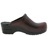 Women's Sonja Clogs in Cordovan Cabrio Leather, by Sanita