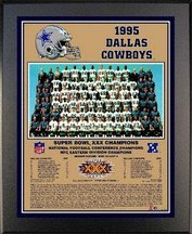 1995 Dallas Cowboys Super Bowl XXX Champions 11" x 13" Plaque from Healy Pro