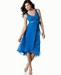 Evan Picone Dress, Sleeveless Satin Tie