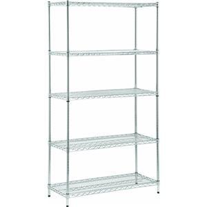 Five Tier Storage Shelves in Chrome