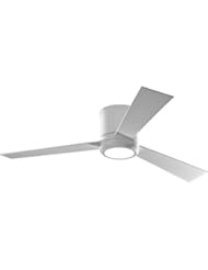 Home Improvement: Monte Carlo Fans 3CLYR52RZWD Clarity - 52" Ceiling Fan, White Finish with Frosted Acrylic Glass - Monte Carlo