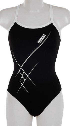 Arena Damen Badeanzug Morisia, black,white, 40, 28750 Preisvergleich