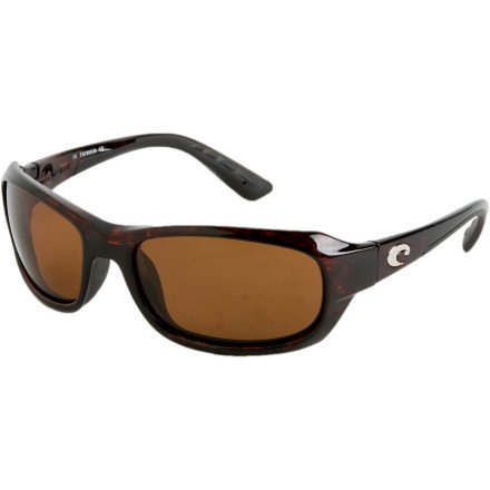 Costa Del Mar Tag Polarized Sunglasses - Costa 580 Glass Lens Tortoise/Copper, One Size