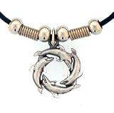 Earth Spirit Necklace - Dolphin Circle - Earth Spirit Necklace