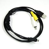 Cosmos ® A/V Audio Video RCA USB Multi connecting Cable Lead for Olympus (stylus, MJU, FE) with Multi-Use Terminal like Stylus 700 Stylus 710 Stylus 720 SW Stylus 725 SW Stylus 730 Stylus 740 Stylus 750 Stylus 760 Stylus 770 SW Stylus 780 Stylus 790 SW Stylus 795 SW Stylus 800 Stylus 810 Stylus 820 Stylus 830 Stylus 840 Stylus 850 SW Stylus 1200 Stylus 1000 Stylus 1010 Stylus 1020 Stylus 1030 SW Stylus 1040 Stylus 1050 SW Stylus 1060 Stylus 1070 Stylus Tough 3000 Stylus 5010 Stylus Tough 6000 Stylus Tough 6010 Stylus Tough 6020 Stylus 7000 Stylus 7030 Stylus 7040 Stylus Tough 8000 Stylus Tough 8010 Stylus 9000 Stylus 9010 Stylus 550WP FE-120 FE-200 FE-4040 X-560WP E-30 E-410 E-500 E-600 Pen E-P1 SP-570UZ SP-800UZ + Cosmos Cable Tie