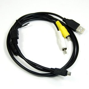 Cosmos A/V Audio Video RCA USB Multi connecting Cable Lead for Olympus (stylus, MJU, FE) with Multi-Use Terminal like Stylus 700 Stylus 710 Stylus 720 SW Stylus 725 SW Stylus 730 Stylus 740 Stylus 750 Stylus 760 Stylus 770 SW Stylus 780 Stylus 790 SW Stylus 795 SW Stylus 800 Stylus 810 Stylus 820 Stylus 830 Stylus 840 Stylus 850 SW Stylus 1200 Stylus 1000 Stylus 1010 Stylus 1020 Stylus 1030 SW Stylus 1040 Stylus 1050 SW Stylus 1060 Stylus 1070 Stylus Tough 3000 Stylus 5010 Stylus Tough 6000 Stylus Tough 6010 Stylus Tough 6020 Stylus 7000 Stylus 7030 Stylus 7040 Stylus Tough 8000 Stylus Tough 8010 Stylus 9000 Stylus 9010 Stylus 550WP FE-120 FE-200 FE-4040 X-560WP E-30 E-410 E-500 E-600 Pen E-P1 SP-570UZ SP-800UZ + Cosmos Cable Tie
