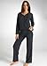 Danskin Brushed Cotton Tie Neck Top Loungewear