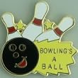 Bowling's a Ball Lapel Pin