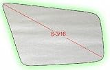 81-87 PLYMOUTH TURISMO MIRROR GLASS RH (PASSENGER SIDE), (6-3/16 Dg.), Flat (1981 81 1982 82 1983 83 1984 84 1985 85 1986 86 1987 87) D471127 N/A