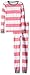 Burt's Bees Baby Girls' Little Rugby Stripe Pj Set, Petunia, 7