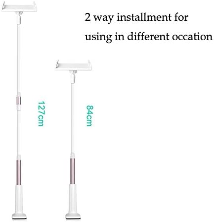 Light Weight Aluminium Swing Arm for Ipad mini 2,3,4 Air &amp; Cell Phone + Iphone Octopus Stand Triple Feet Stand Set Long Swing Arm and Wider Clip Fit Ipad,ipad Mini,cell Phone (2pk(N Blue+B White))