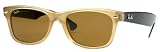 RAY-BAN RB 2132 New Wayfarer 945 Light Tortoise/Crystal Brown B-15XLT Sunglasses, 52-18-145