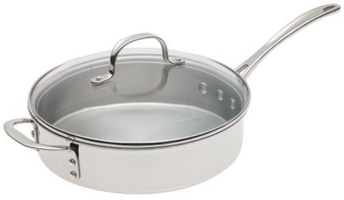 Calphalon Tri-Ply Stainless 3-Quart Saute Pan with Glass Lid