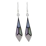 Arrow Mother Of Pearl Pugster Earrings