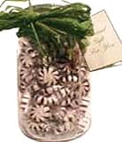 Gift Jar: Licorice Starlight Mint Candy