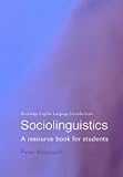 Cover of Sociolinguistics by Peter Stockwell 0415234530