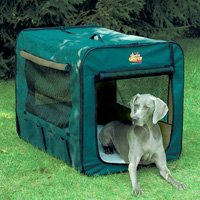 Childrens Toyshop  Pet Supplies : Midwest Canine Camper Portable Soft-Sided Folding Tent Crate - 25"L x 18"W x 21"H