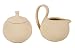 Chantal Pure 7-Ounce Sugar and Creamer Set, Clear Light Vanilla