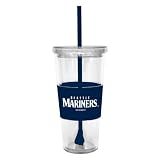 MLB 22-Ounce Insulated Straw Tumbler with Sleeve